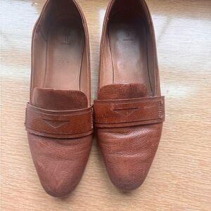 Frye Cognac Leather Loafers